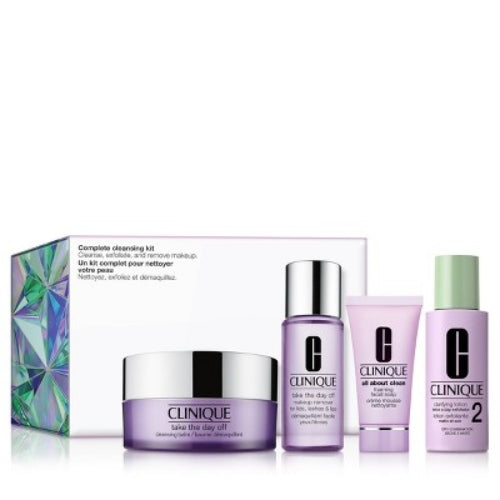 KIT COMPLETE CLEANSING 4PZAS - CLINIQUE - Adrissa Beauty -