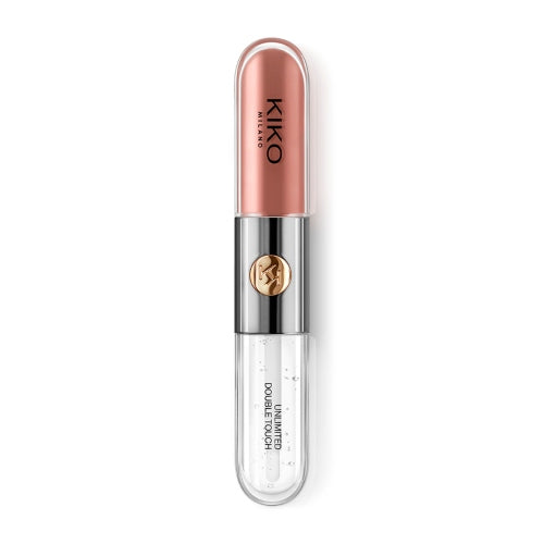 LABIAL UNLIMITED DOUBLE TOUCH 103 NATURAL ROSE - KIKO MILANO - Adrissa Beauty - maquillaje