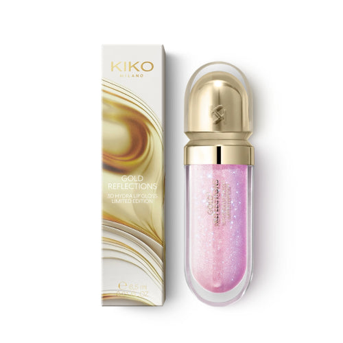 LABIAL 3D GOLD REFLECTION 01 GLOWING LILAC - KIKO MILANO - Adrissa Beauty - Maquillaje