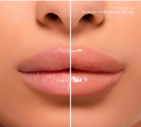 LABIAL IDOLE SQUALANE 12 BUTTERGLOW 21 SHADE THRWOING BEIGE - LANCOME - Adrissa Beauty - Maquillaje