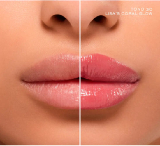 LABIAL IDOLE SQUALANE 12 BUTTERGLOW 30 LISAS CORAL GLOW - LANCOME - Adrissa Beauty - maquillaje