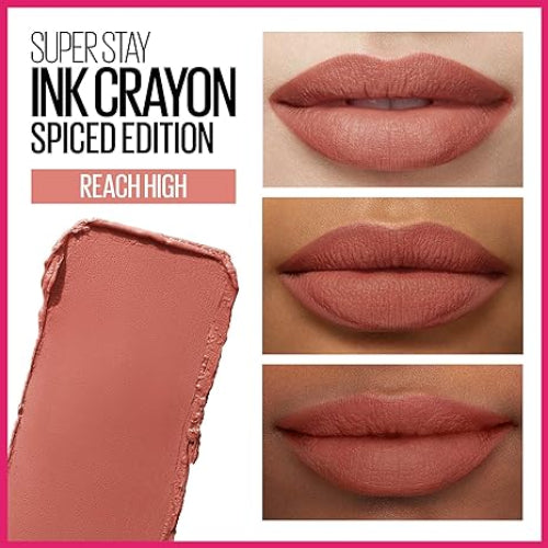 LABIAL INK CREYON REACH HIGH 100 - MAYBELLINE - Adrissa Beauty - Maquillaje