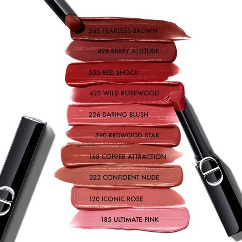 LABIAL ROUGE DIOR ON STAGE 120 ICONIC ROSE SHINE - DIOR - Adrissa Beauty - Maquillaje