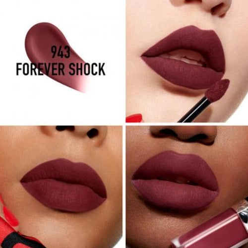 LABIAL ROUGE FOREVER LIQUID 943 FOREVER SHOCK - DIOR - Adrissa Beauty - Maquillaje