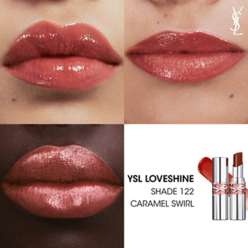 LABIAL YSL LOVESHINE 122 CARAMEL SWIRL - YVES SAINT LAURENT - Adrissa Beauty - Maquillaje