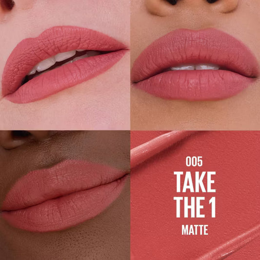 LABIAL SERUM HIDRATANTE MATTE 005 TAKE THE 1 - MAYBELLINE - Adrissa Beauty - Maquillaje