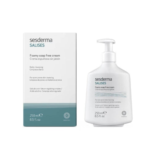 LIMPIADOR FACIAL CREMA ESPUMOSA SALISES 250ML - SESDERMA - Adrissa Beauty -