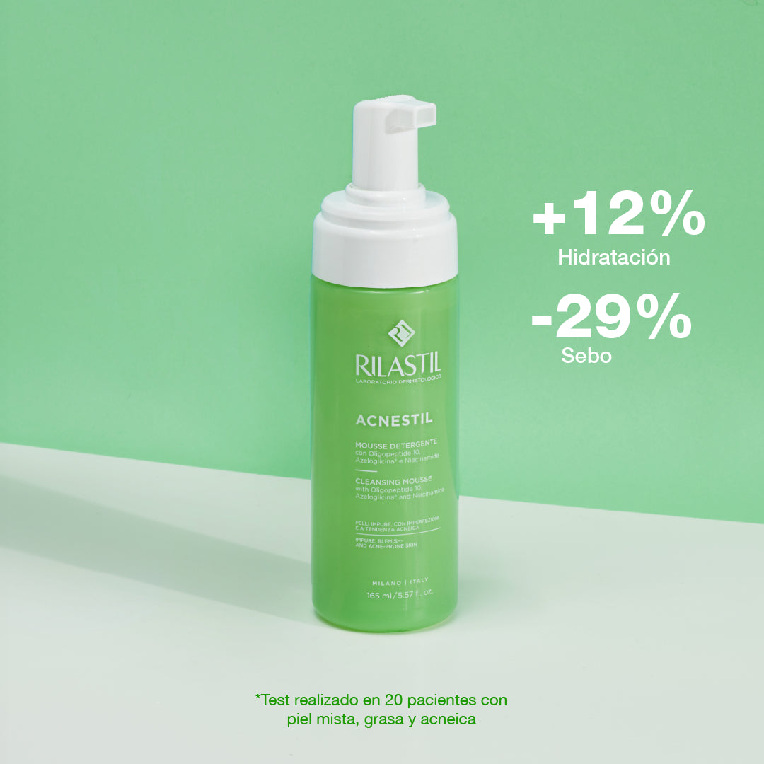 LIMPIADOR FACIAL MOUSSE ACNESTIL 165ML - RILASTIL - Adrissa Beauty - Cuidado de la piel