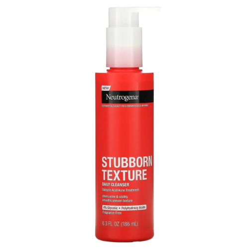 LIMPIADOR STUBBORN TEXTURE ACIDO SALICILICO ACNE 186ML - NEUTROGENA - Adrissa Beauty - Cuidado de la piel