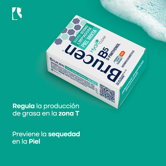 LIMPIADOR BARRA HYDRO CLEAN B5 PANTHENOL PIEL MIXTA 90GR