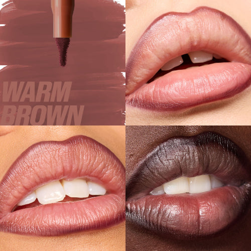 LIP CONTOUR STAIN WARM BROWN - HUDA BEAUTY - Adrissa Beauty - Maquillaje