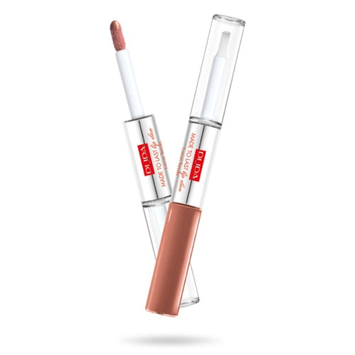 LIP DUO WATERPROOF MADE TO LAST 012 LABIAL Y GLOSS - PUPA MILANO - Adrissa Beauty - Maquillaje