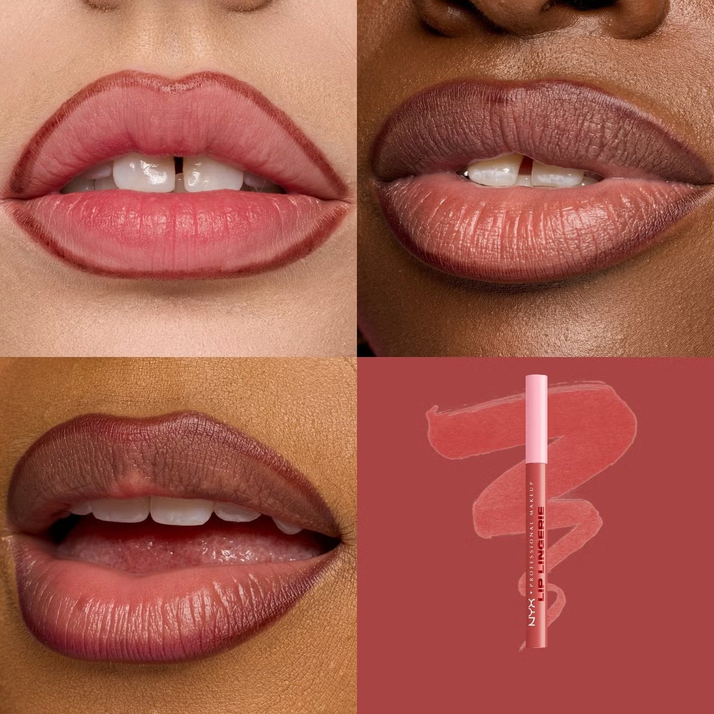LIP LINER LINGERIE SEND NUDES - NYX - Adrissa Beauty - maquillaje