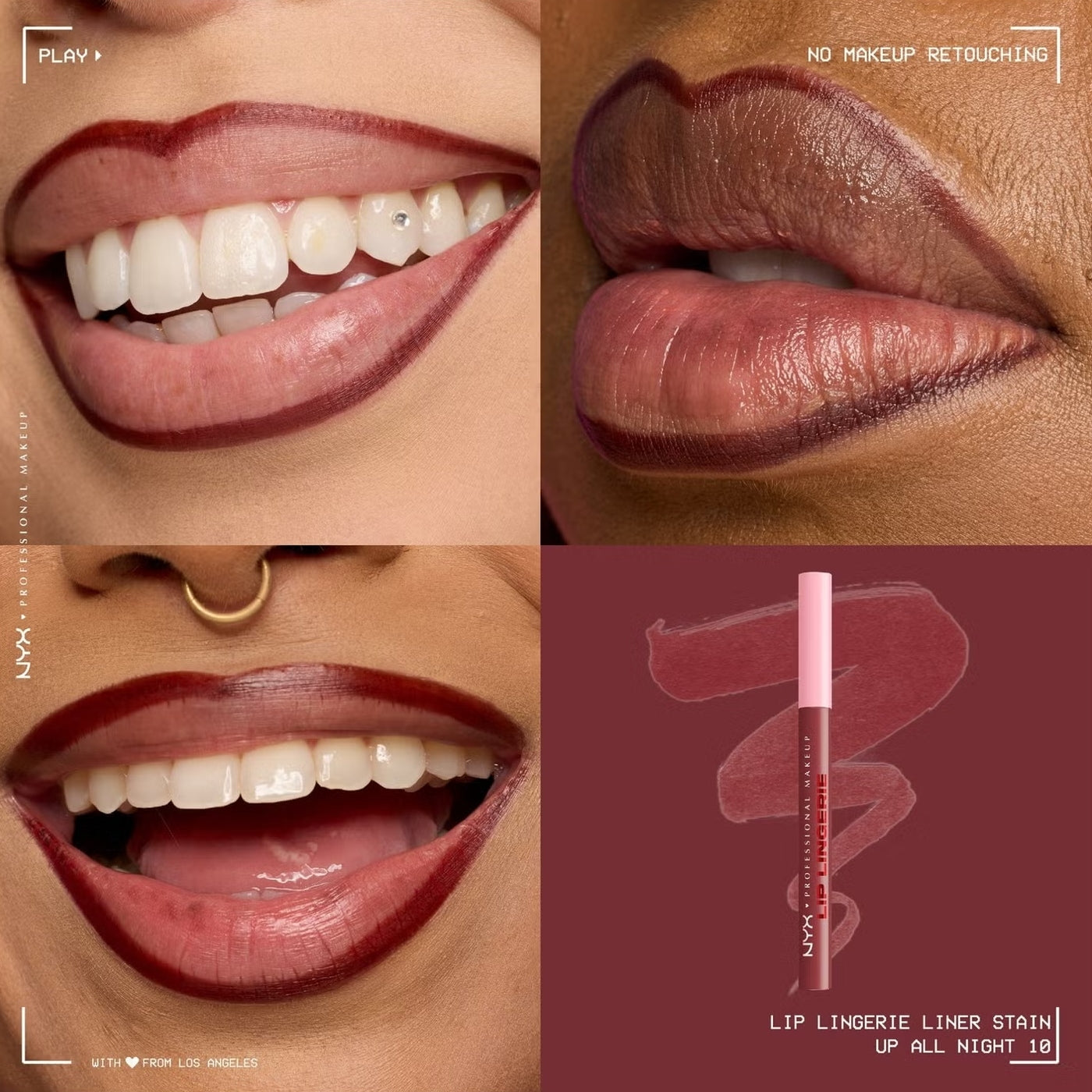 LIP LINER LINGERIE UP ALL NIGHT - NYX - Adrissa Beauty - maquiilaje
