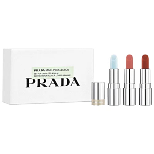 LIP MINI COLLECTION LIP COLOR & BALM 3PZAS - PRADA - Adrissa Beauty - maquillaje