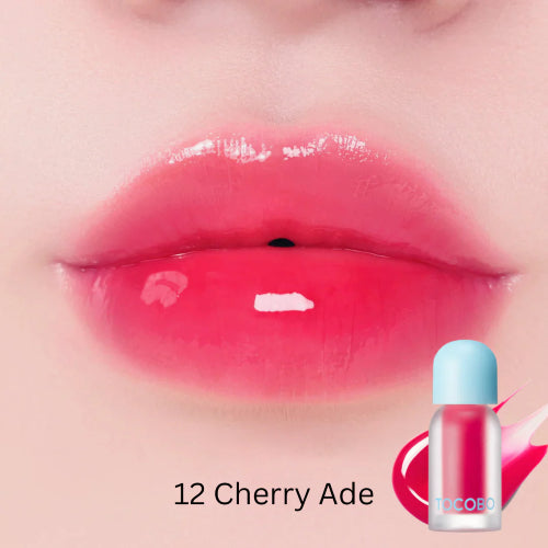 LIP OIL PLUMPING JUICY BERRY 12 CHERRY ADE - TOCOBO - Adrissa Beauty - Maquillaje