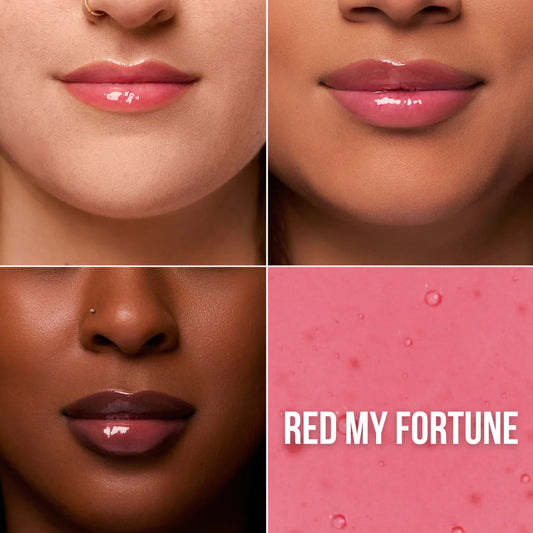 LIP OIL TINTED LUXE RED MY FORTUNE - BEAUTY CREATIONS - Adrissa Beauty - Maquillaje