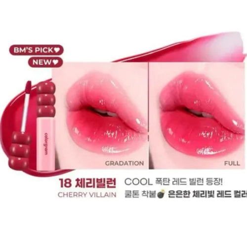 LIP TINT FRUITY GLASS 18 CHERRY VILLAIN