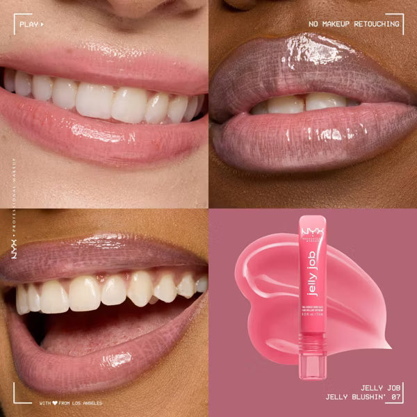 LIP JELLY JOB JELLY BLUSHIN - NYX - Adrissa Beauty - Maquillaje de labios