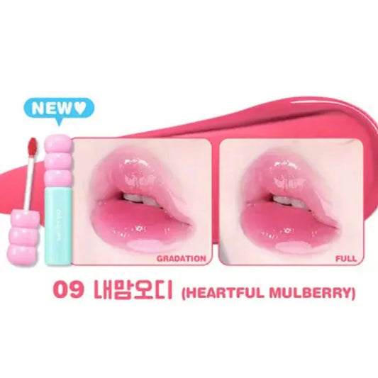 LIP TINT FRUITY GLASS 09 HEARTFUL MULBERRY - COLOGRAM - Adrissa Beauty - maquiilaje