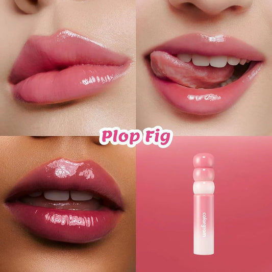 LIP TINT FRUITY GLASS MILK 07 PLOP FIG - COLOGRAM - Adrissa Beauty - maquiilaje