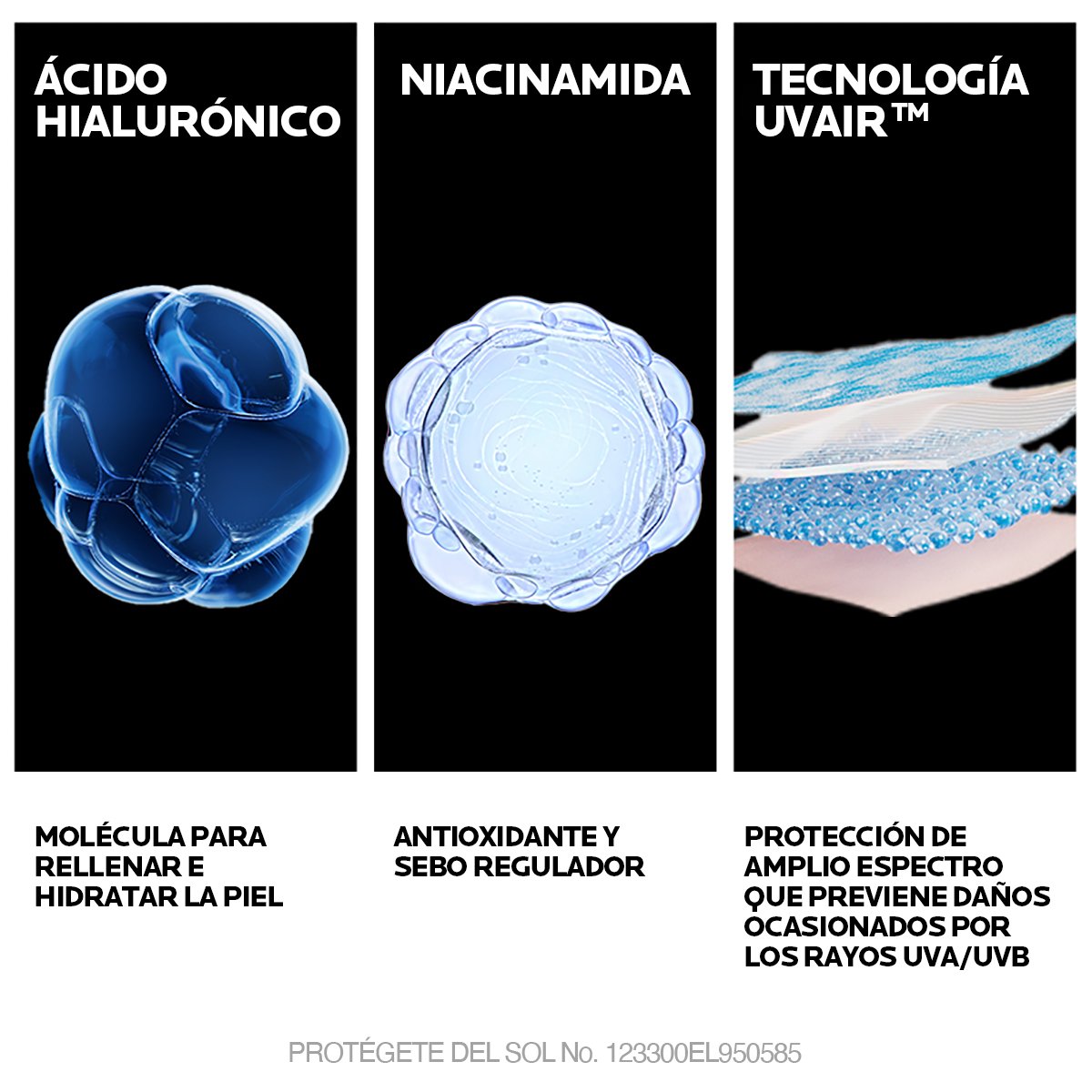 PROTECTOR SOLAR ANTHELIOS UV AIR OIL CONTROL SPF50 40ML - LA ROCHE POSAY - Adrissa Beauty - Cuidado de la piel