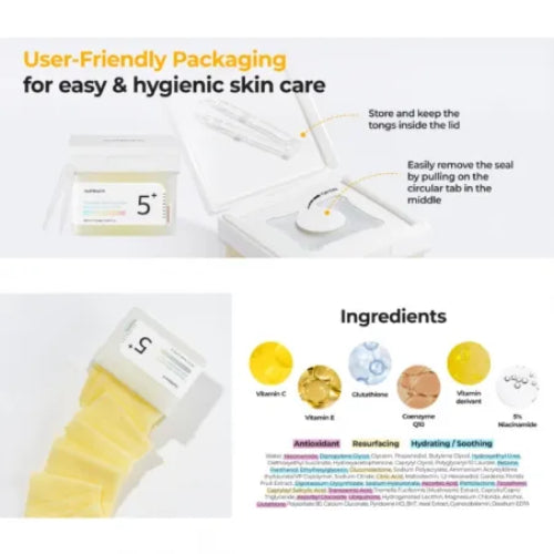 PADS VITAMINA NIACINAMIDE CONCENTRADO 70UNDS - NUMBUZIN - Adrissa Beauty - Cuidado de la piel