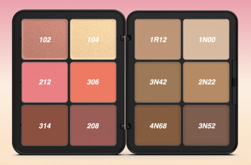 PALETA HD SKIN FACE ESSENTIALS LIGHT TO MEDIUM - MAKEUP FOR EVER - Adrissa Beauty -