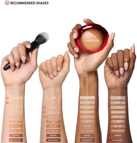 POLVO COMPACTO BOUCLE SILK AIRBRUSHED RICH MEDIUM DARK 8GR - ONE SIZE - Adrissa Beauty - Maquillaje