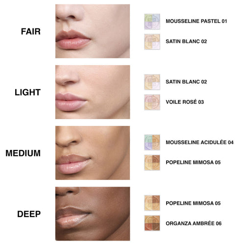 POLVO SUELTO 4 COLOR PRISME LIBRE 02 SATIN BLANC 4X2.5GR - GIVENCHY - Adrissa Beauty - Maquillaje