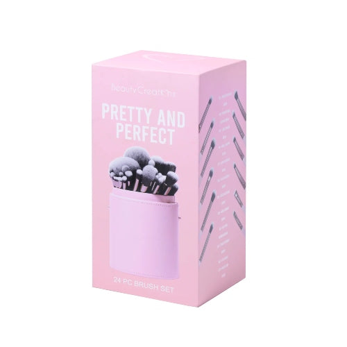 SET BROCHAS PRETTY AND PERFECT ROSA 24PZA - BEAUTY CREATIONS - Adrissa Beauty -