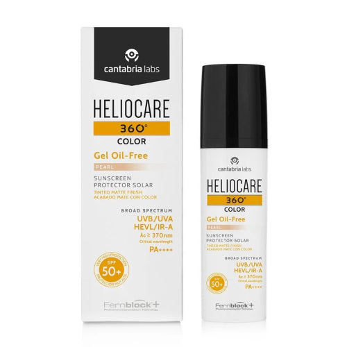 PROTECTOR SOLAR 360 GEL OIL FREE MATE PEARL SPF50 50ML - HELIOCARE - Adrissa Beauty - Cuidado de la piel