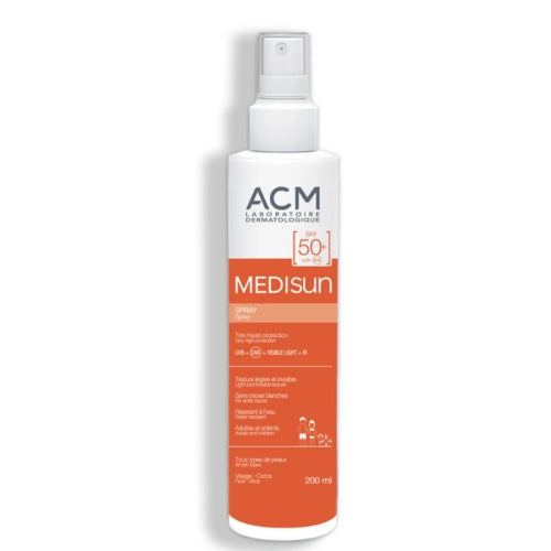 PROTECTOR SOLAR MEDISUN AEROSOL ROSTRO/CUERPO SPF50 200ML - ACM - Adrissa Beauty - Cuidado de la piel