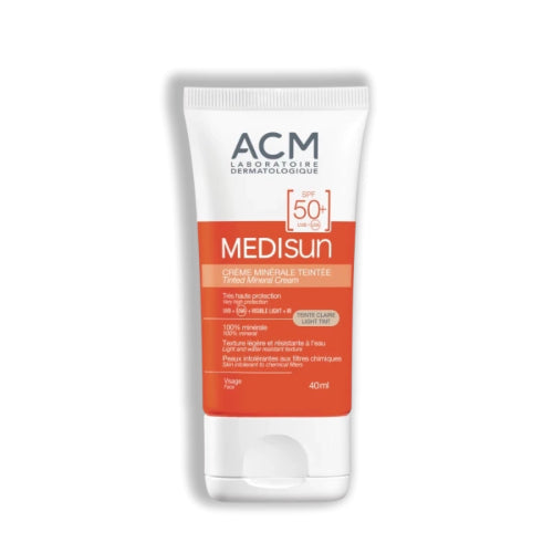 PROTECTOR SOLAR MEDISUN CREMA MINERAL C/COLOR SPF50 40ML - ACM - Adrissa Beauty - Cuidado de la piel
