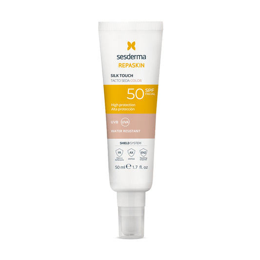 PROTECTOR SOLAR REPASKIN SILK TOUCH COLOR 50SPF 50ML - SESDERMA - Adrissa Beauty - Cuidado de la piel