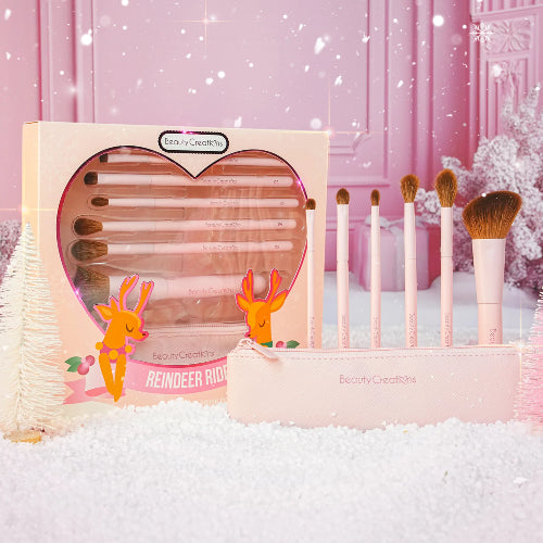SET BROCHAS REINDEER RIDE 6PZAS - BEAUTY CREATIONS - Adrissa Beauty - Maquillaje