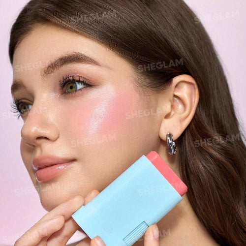 RUBOR BARRA GLASS GLOW PINK LIMONADE - SHEGLAM - Adrissa Beauty - Maquillaje