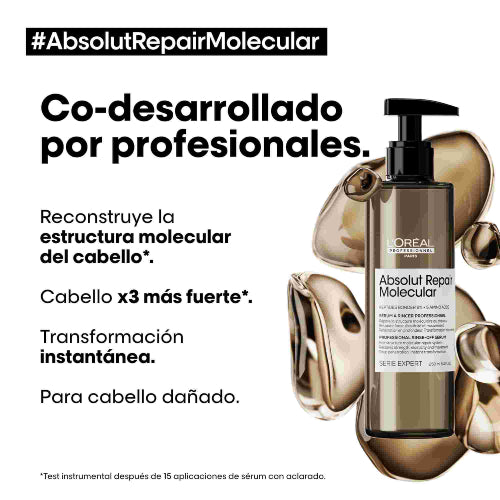 SERUM LAVABLE ABSOLUT REPAIR MOLECULAR 250ML - LOREAL PROFESSIONNEL - Adrissa Beauty - Cuidado capilar