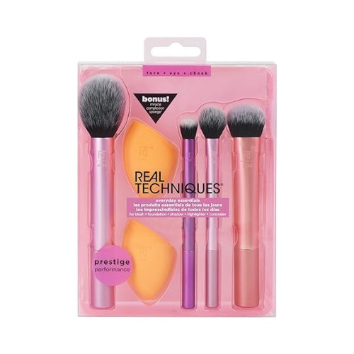 SET BROCHAS ESSENTIAL PRESTIGE 6PZAS - REAL TECHNIQUES - Adrissa Beauty -