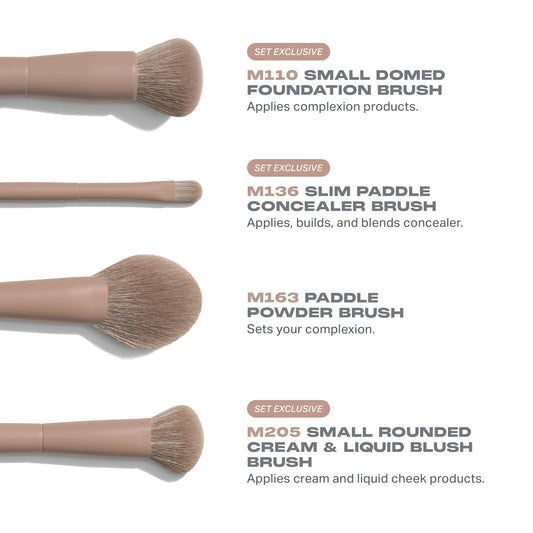 SET BROCHAS ICED MOCHA 4PZAS - MORPHE - Adrissa Beauty - maquiilaje