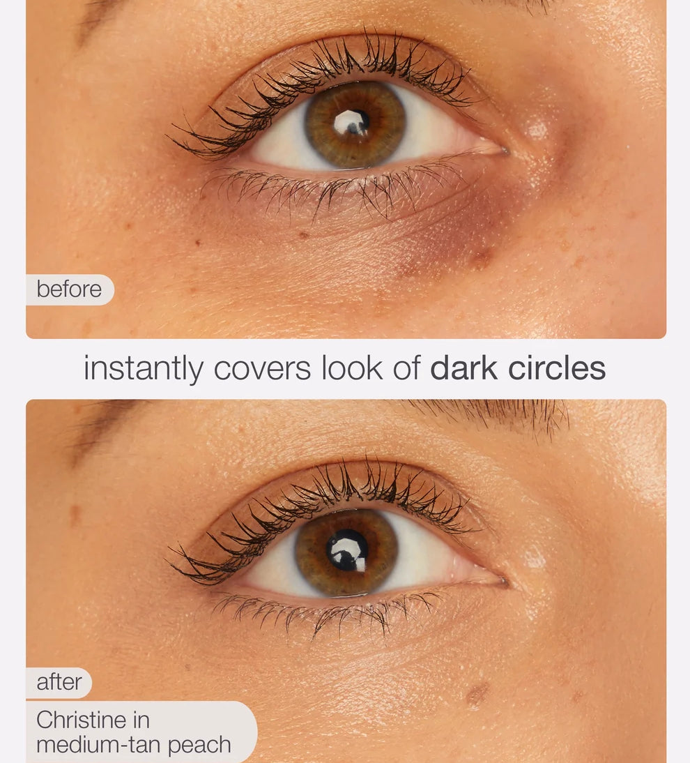 SET CORRECTOR DARK CIRCLE DEFENSE LIGHT MEDIUM PEACH BROCHA