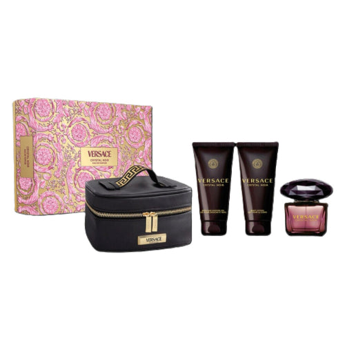SET CRYSTAL NOIR EDP 4PZAS 90ML - VERSACE - Adrissa Beauty - Perfumes y colonias