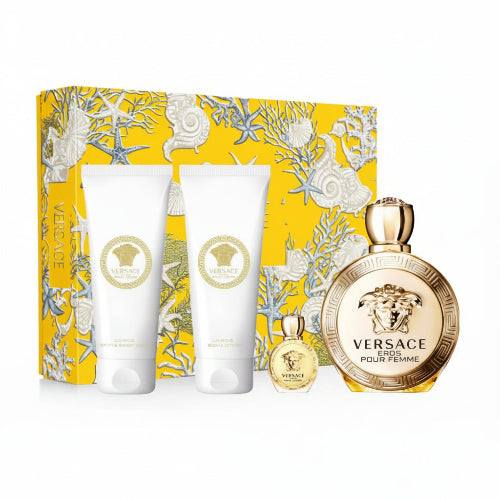 SET EROS EDP 4PZAS 100ML D - VERSACE - Adrissa Beauty - Perfumes y colonias