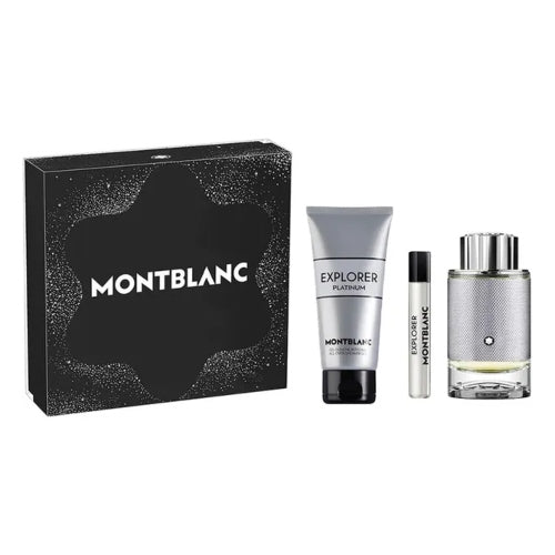 SET EXPLORER PLATINUM 3PZAS 100ML C - MONT BLANC - Adrissa Beauty -