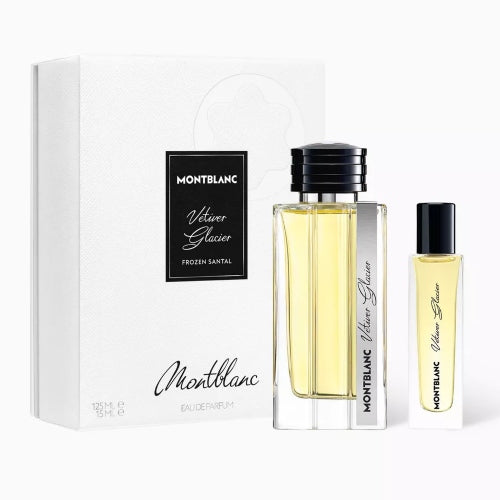SET VETIVER GLACIER FROZEN SANTAL EDP 2PZAS 125ML - MONT BLANC - Adrissa Beauty - Perfumes y colonias