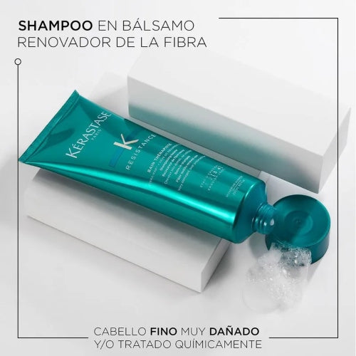 SHAMPOO RESISTANCE BAIN THERAPISTE 250ML - KERASTASE - Adrissa Beauty - Cuidado capilar