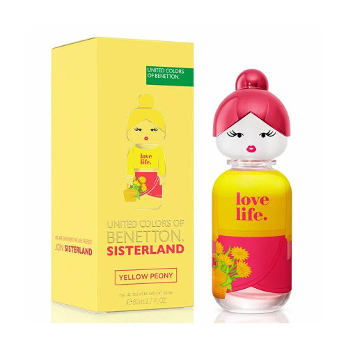 SISTERLAND YELLOW PEONY EDP 80ML D - BENETTON - Adrissa Beauty - Perfume y colonias