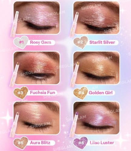 SOMBRA BARRA CRYSTAL JELLY AURA BLITZ - SHEGLAM - Adrissa Beauty - Maquillaje