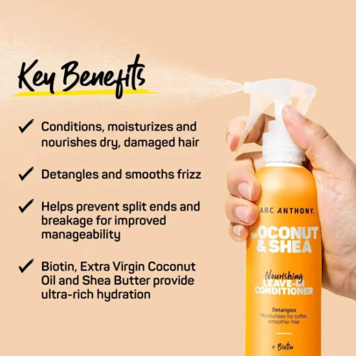 SPRAY LEAVE IN CONDITIONER COCONUT SHEA 250ML - MARC ANTHONY - Adrissa Beauty - Cuidado capilar