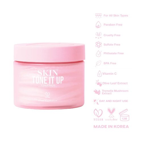 TONER PADS TONE IT UP - BEAUTY CREATIONS - Adrissa Beauty -